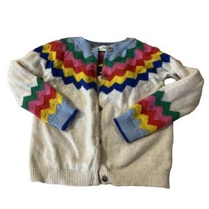 Mini Boden Multicolor Zigzag Sweater